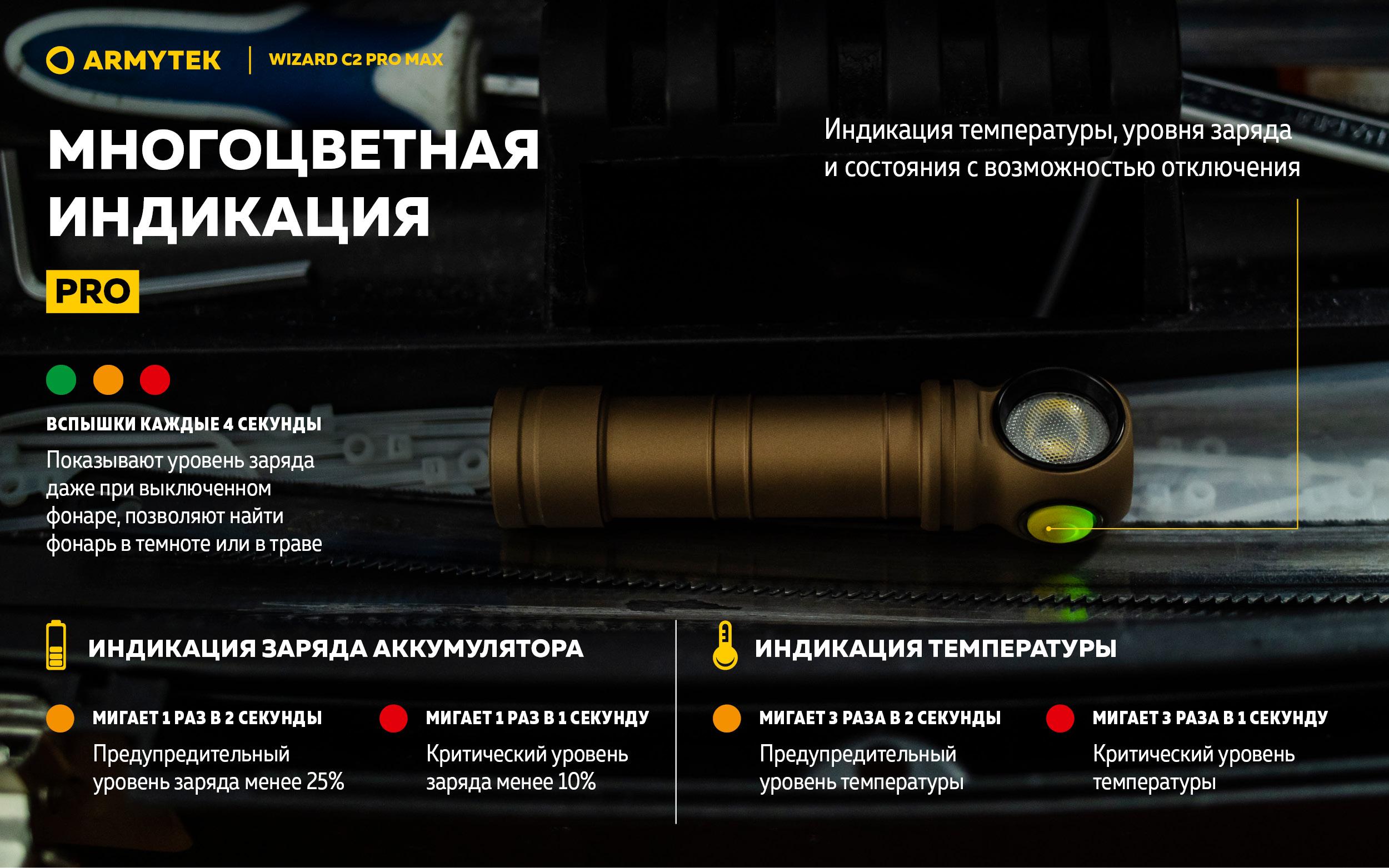 Armytek Wizard_C2_Pro_Max_Sand-RU 10